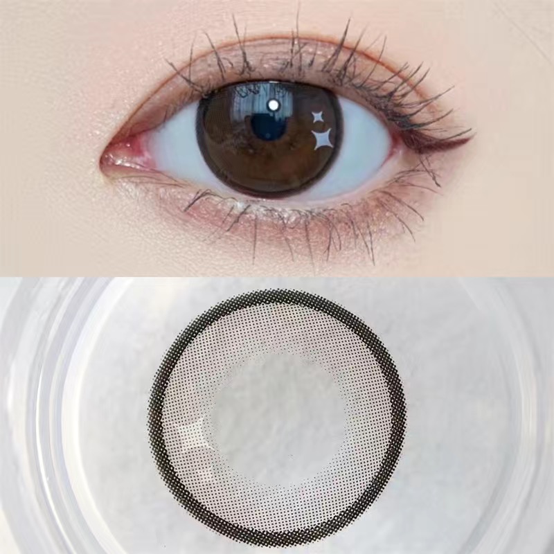 Star Brown Contact Lenses | Yearly