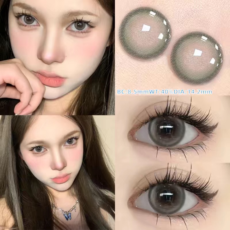 Dripping Green Tea  14.2mm Contact Lenses(6 months wear)