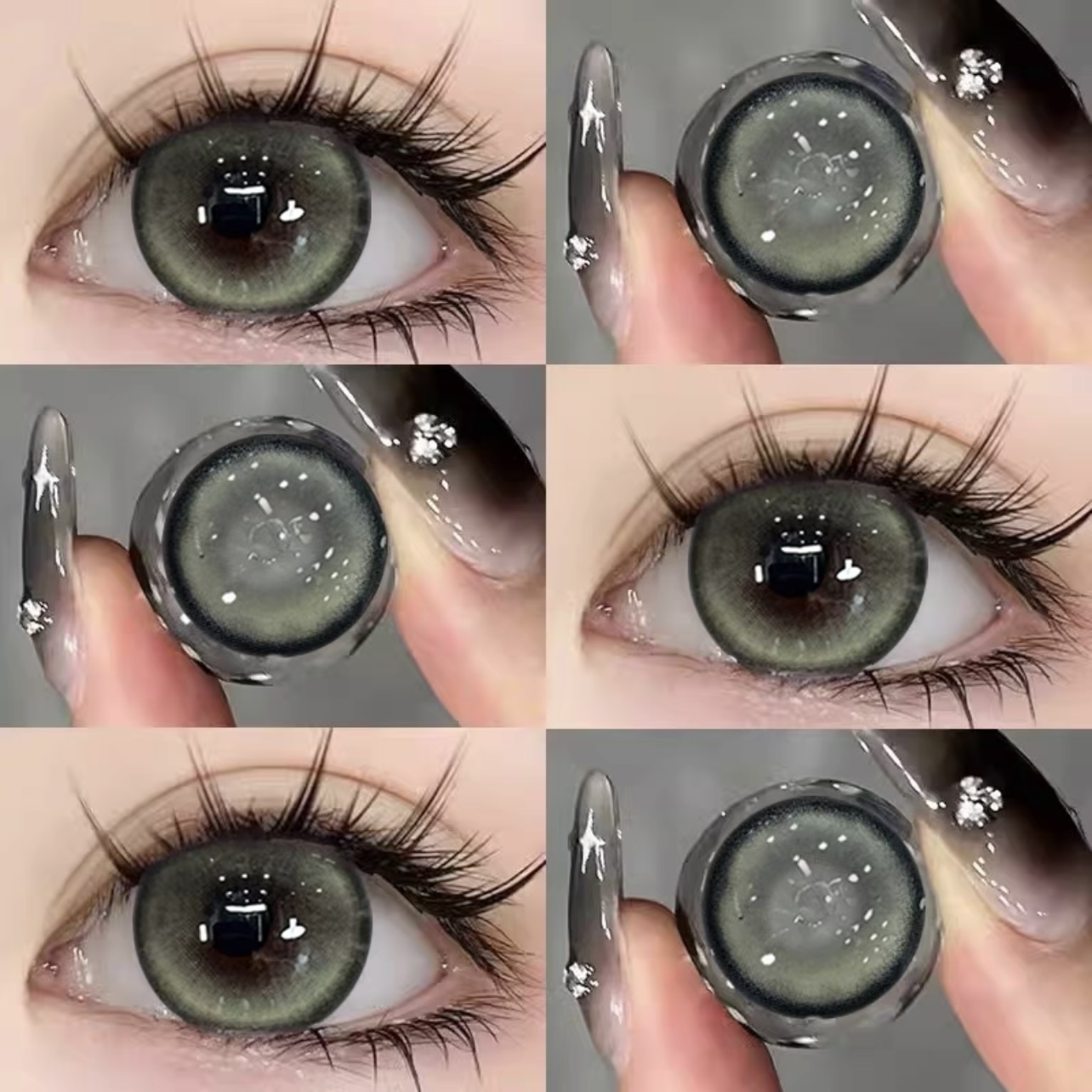 Soft Mist Donut Green 14.5mm Contact Lenses(6 months wear)