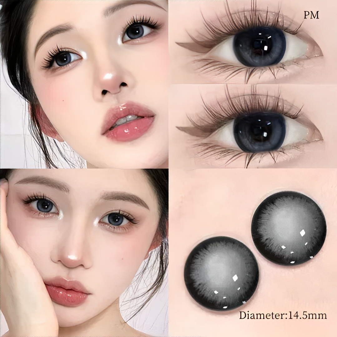 Dark Cloud Gray Contact Lenses(6 months wear)