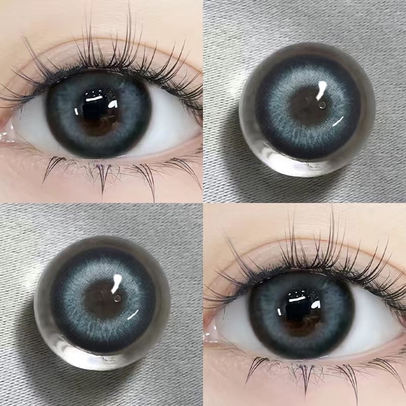 Deep Black Blue 14.5mm Contact Lenses(6 months wear)