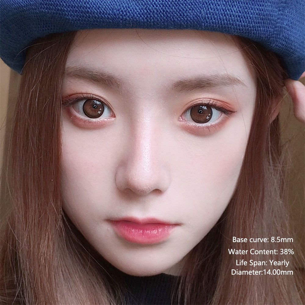 Star Brown Contact Lenses | Yearly