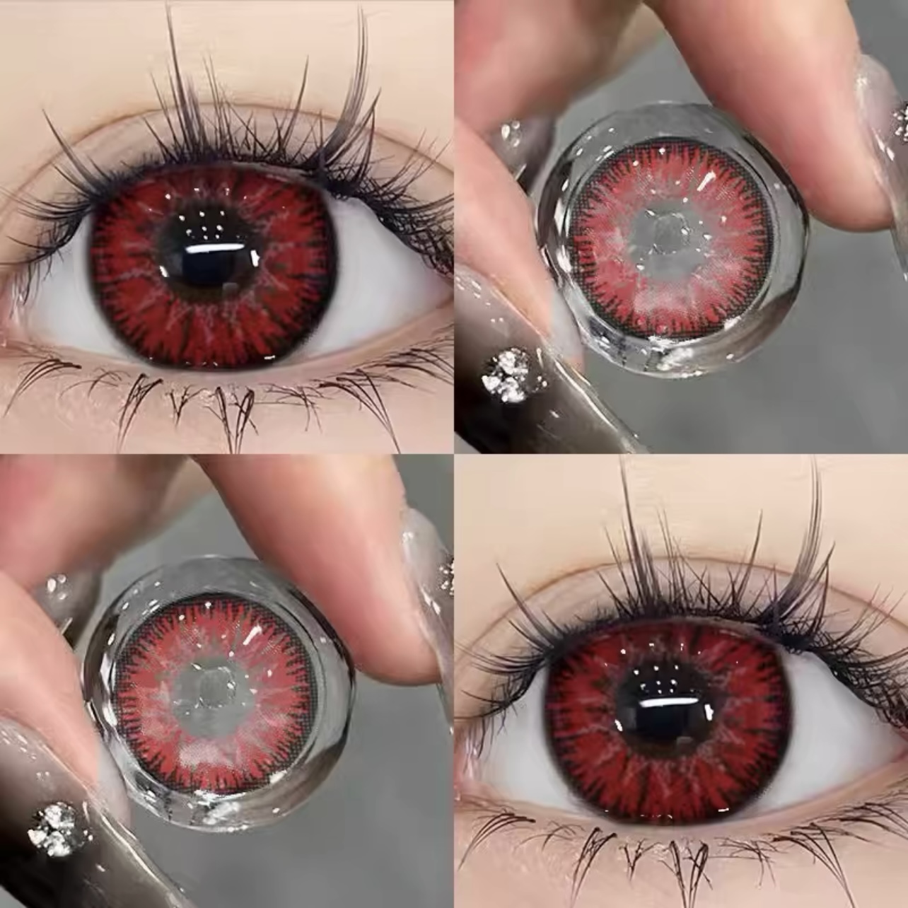Gradient Red 14.5mm Contact Lenses(12 months wear)