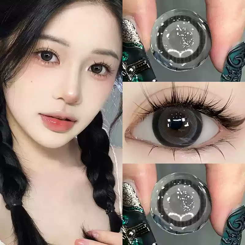 Cold Mist Tea Black Contact Lenses(6 months wear)