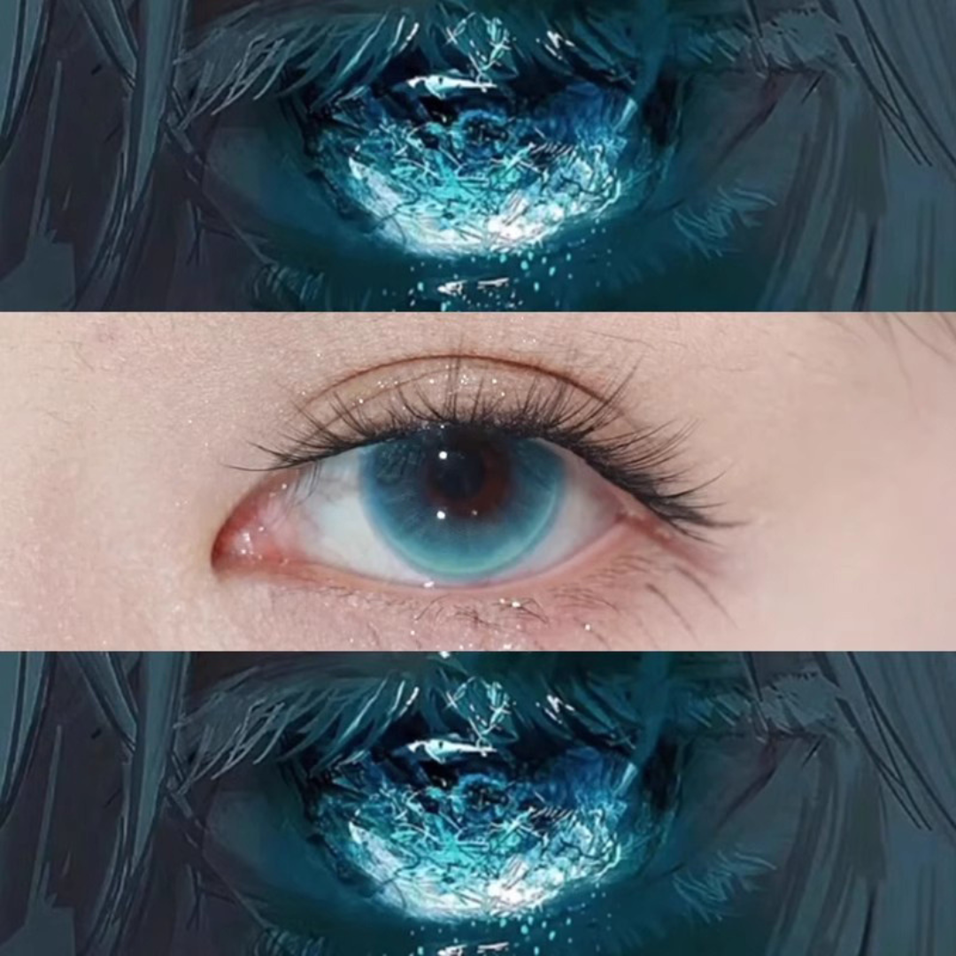 Chameleon Blue Contact Lenses(6 months wear)