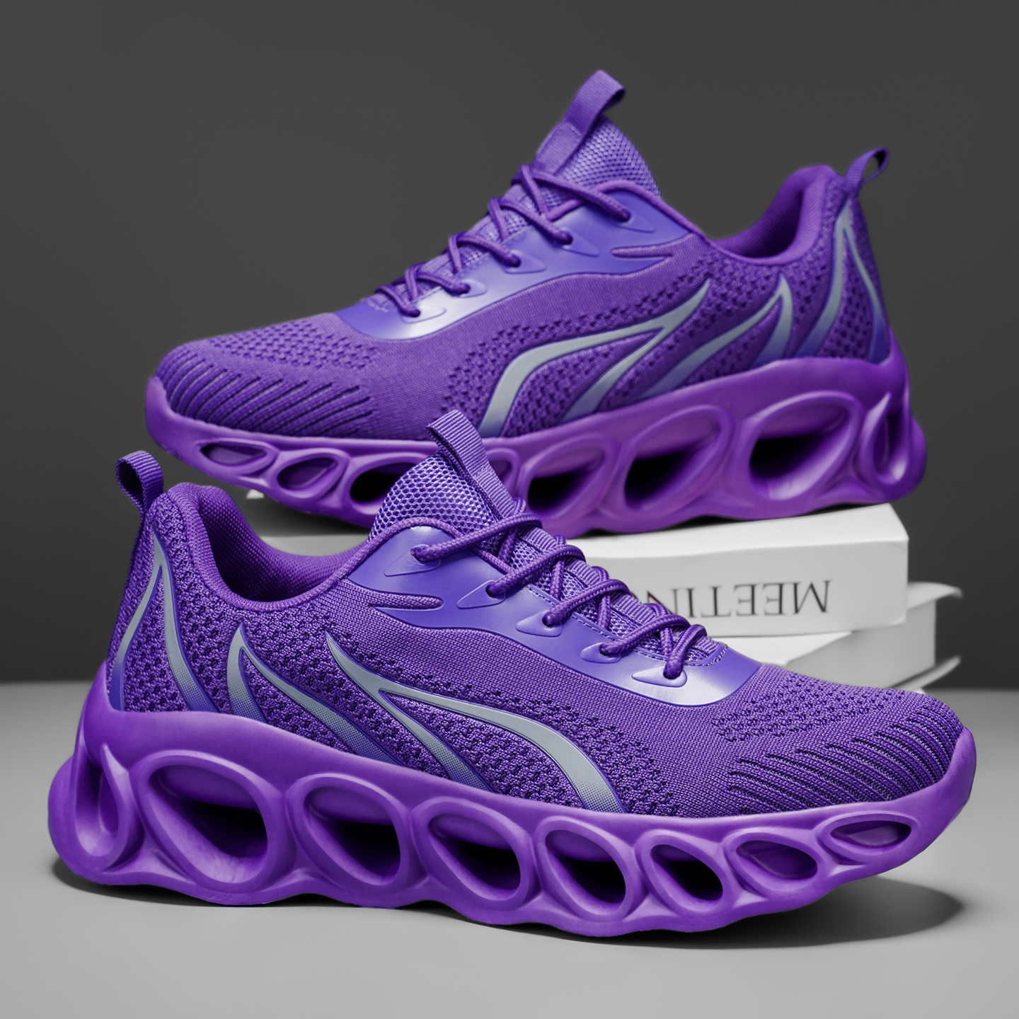 Softsfeel® Men's Relieve Foot Pain Perfect Walking Shoes - Purple