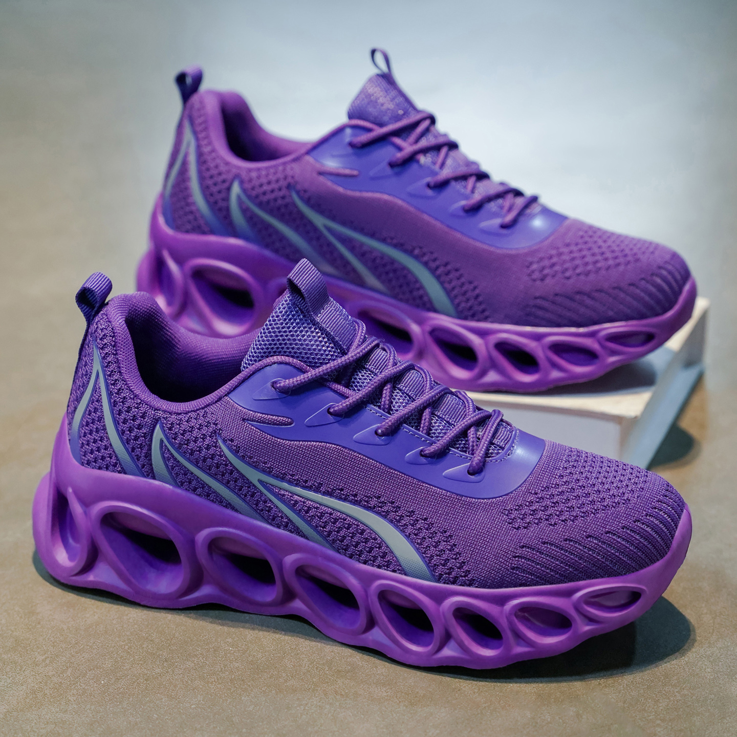 Softsfeel® Men's Relieve Foot Pain Perfect Walking Shoes - Purple