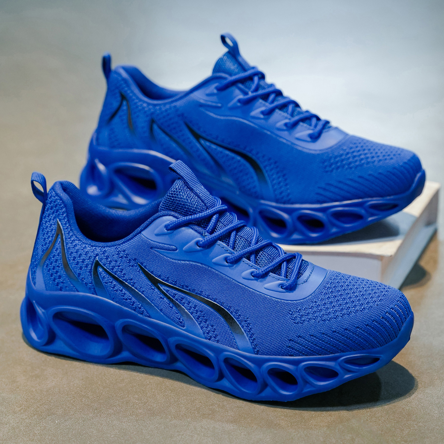 Softsfeel® Men's Relieve Foot Pain Perfect Walking Shoes - Blue