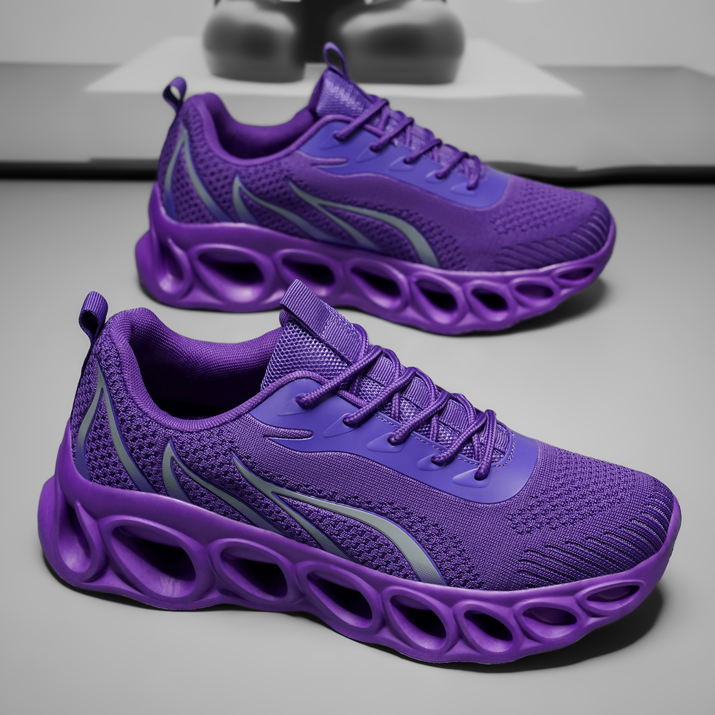 Softsfeel® Men's Relieve Foot Pain Perfect Walking Shoes - Purple