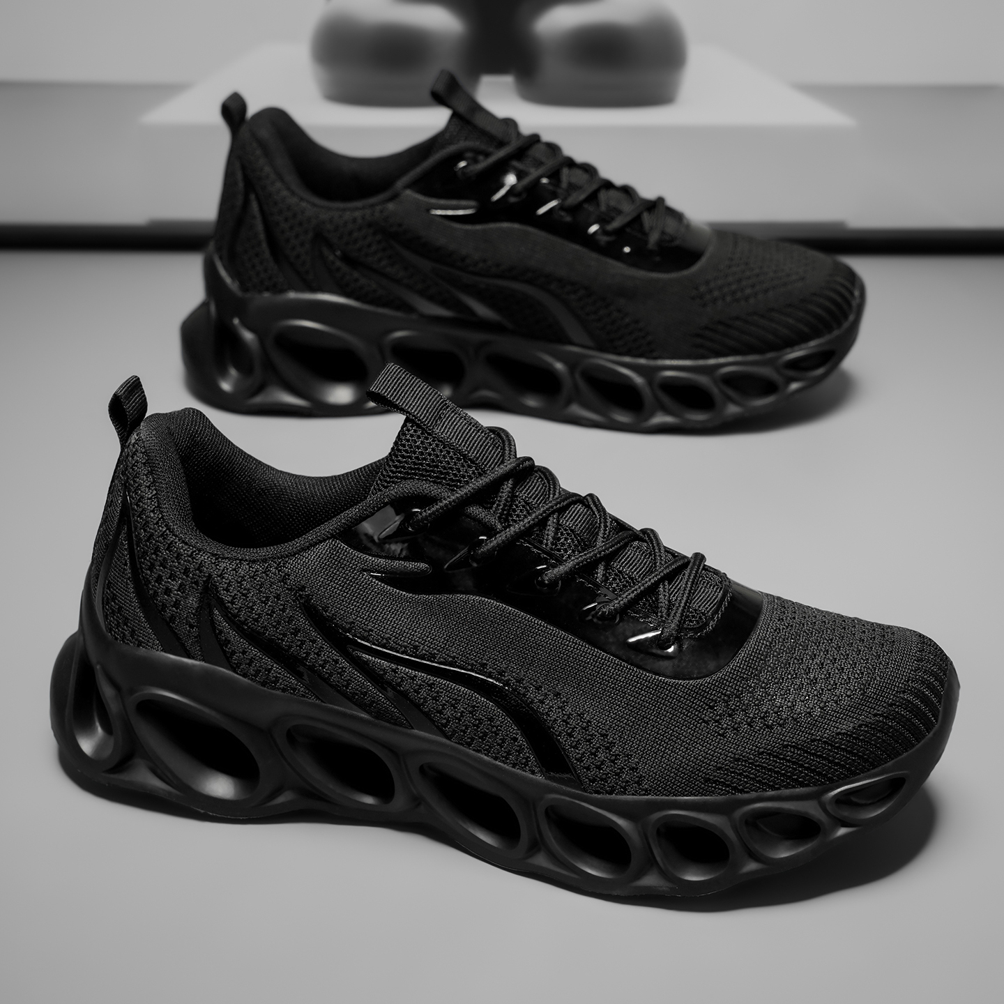 Softsfeel® Men's Relieve Foot Pain Perfect Walking Shoes - Black