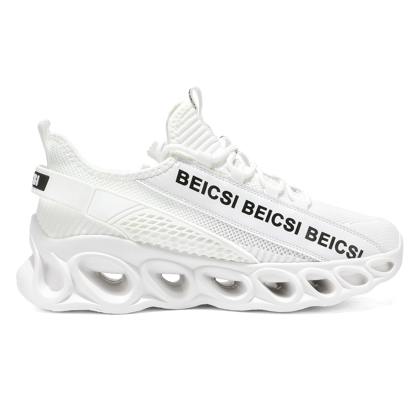 Softsfeel® Men's Side-Zip ComfortFit Walking Shoes - White
