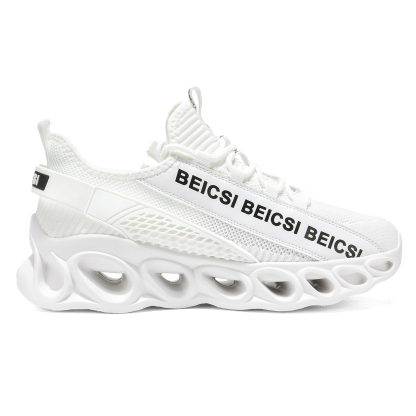 Softsfeel® Men's Side-Zip ComfortFit Walking Shoes - White