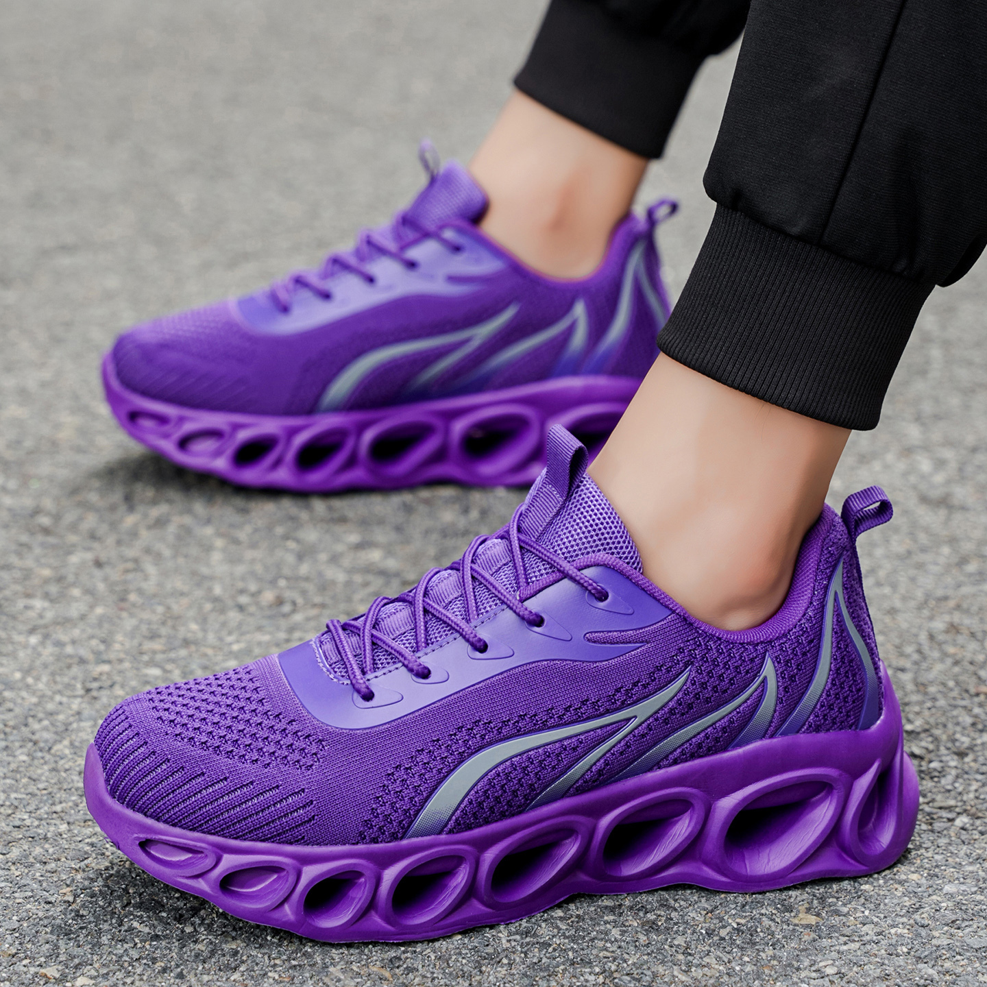 Softsfeel® Men's Relieve Foot Pain Perfect Walking Shoes - Purple