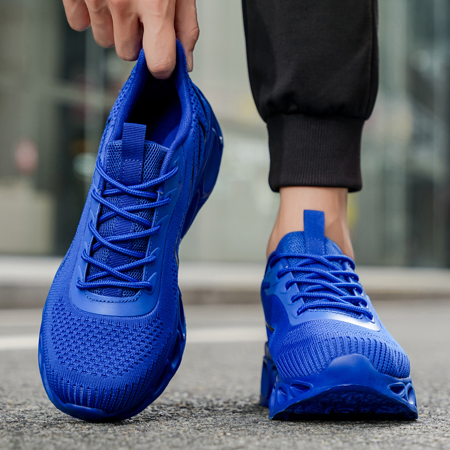 Softsfeel® Men's Relieve Foot Pain Perfect Walking Shoes - Blue