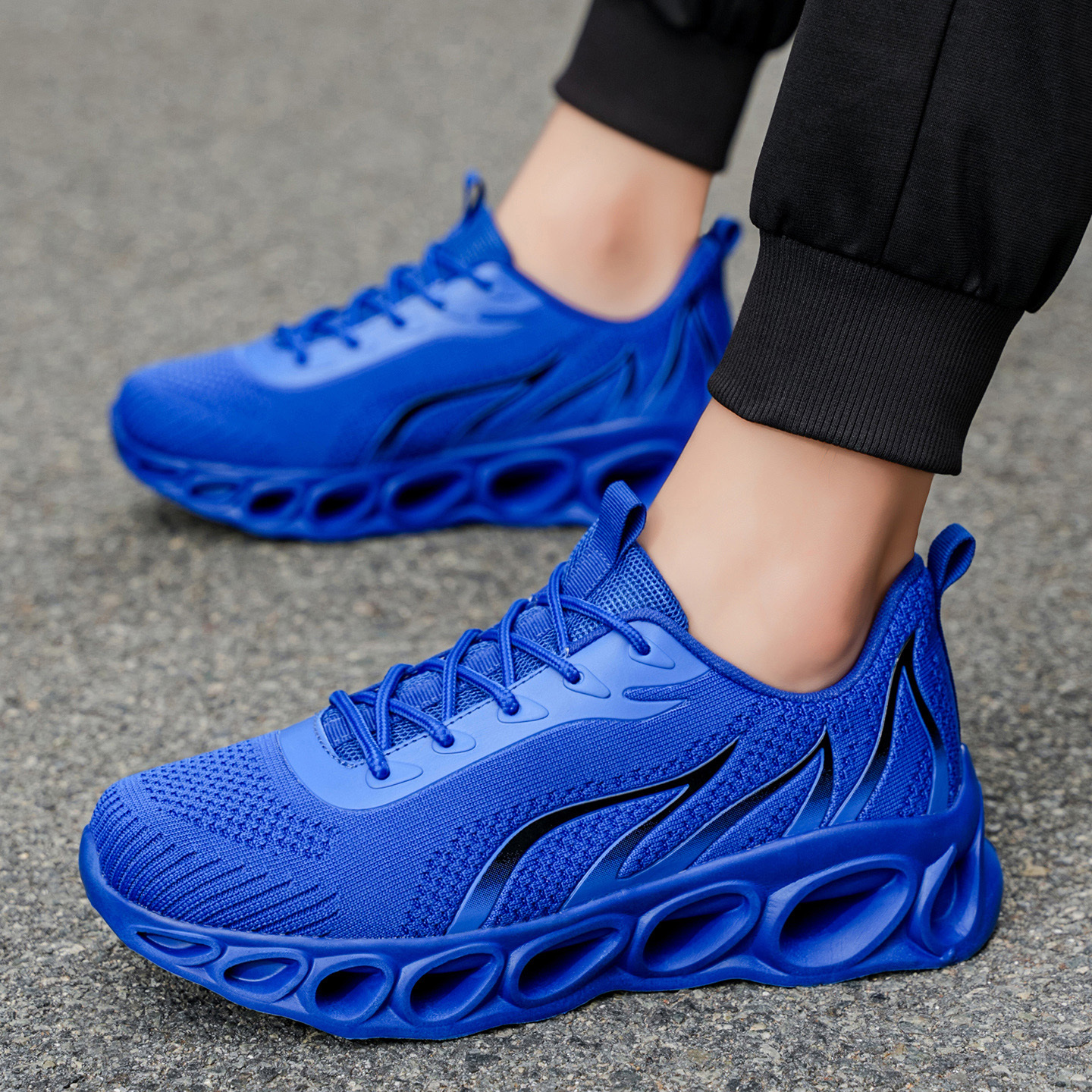 Softsfeel® Men's Relieve Foot Pain Perfect Walking Shoes - Blue