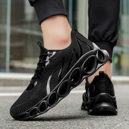 Softsfeel® Men's Relieve Foot Pain Perfect Walking Shoes - Black