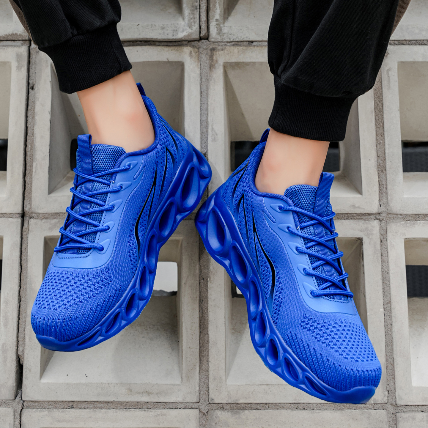 Softsfeel® Men's Relieve Foot Pain Perfect Walking Shoes - Blue