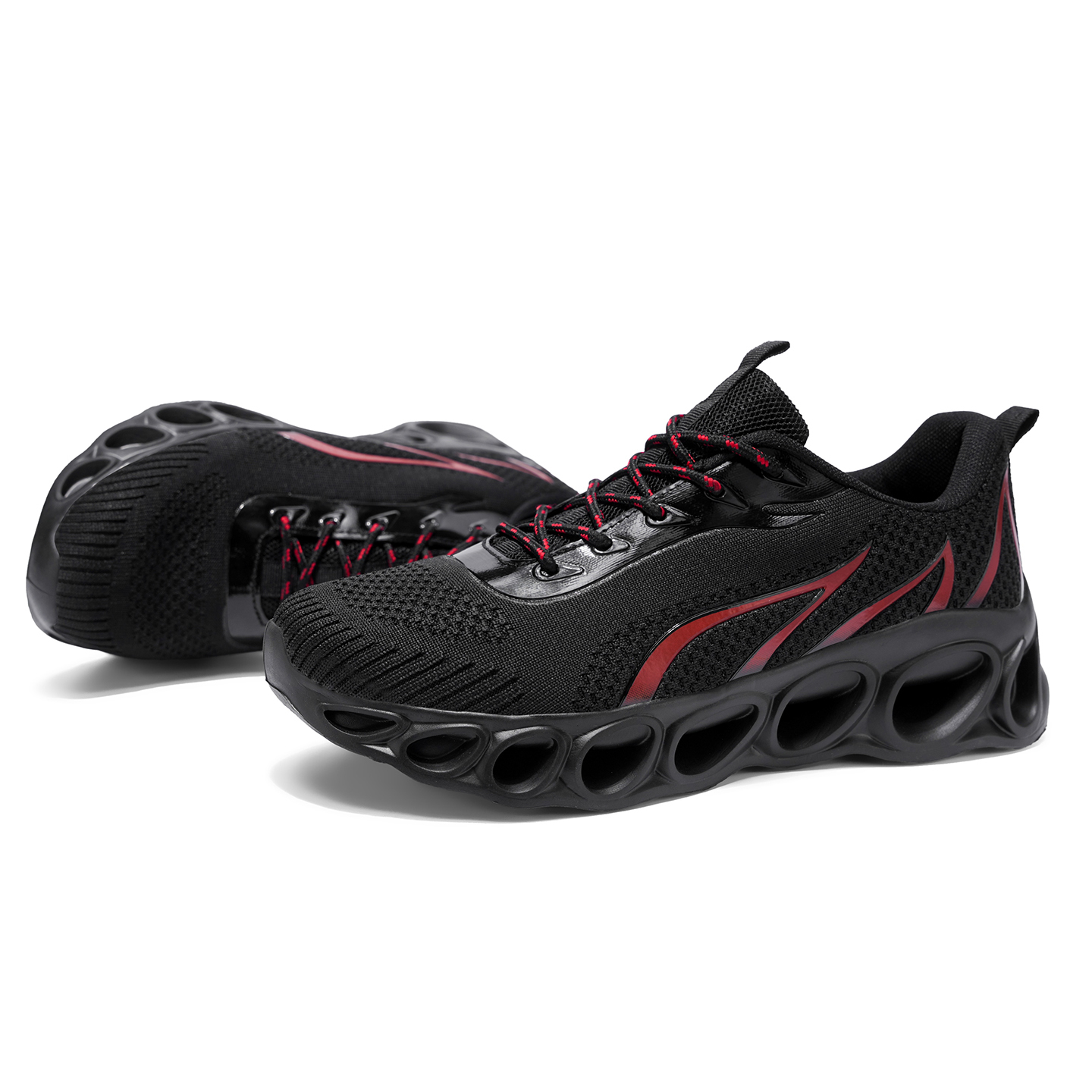 Softsfeel® Women's Relieve Foot Pain Perfect Walking Shoes - Black Red