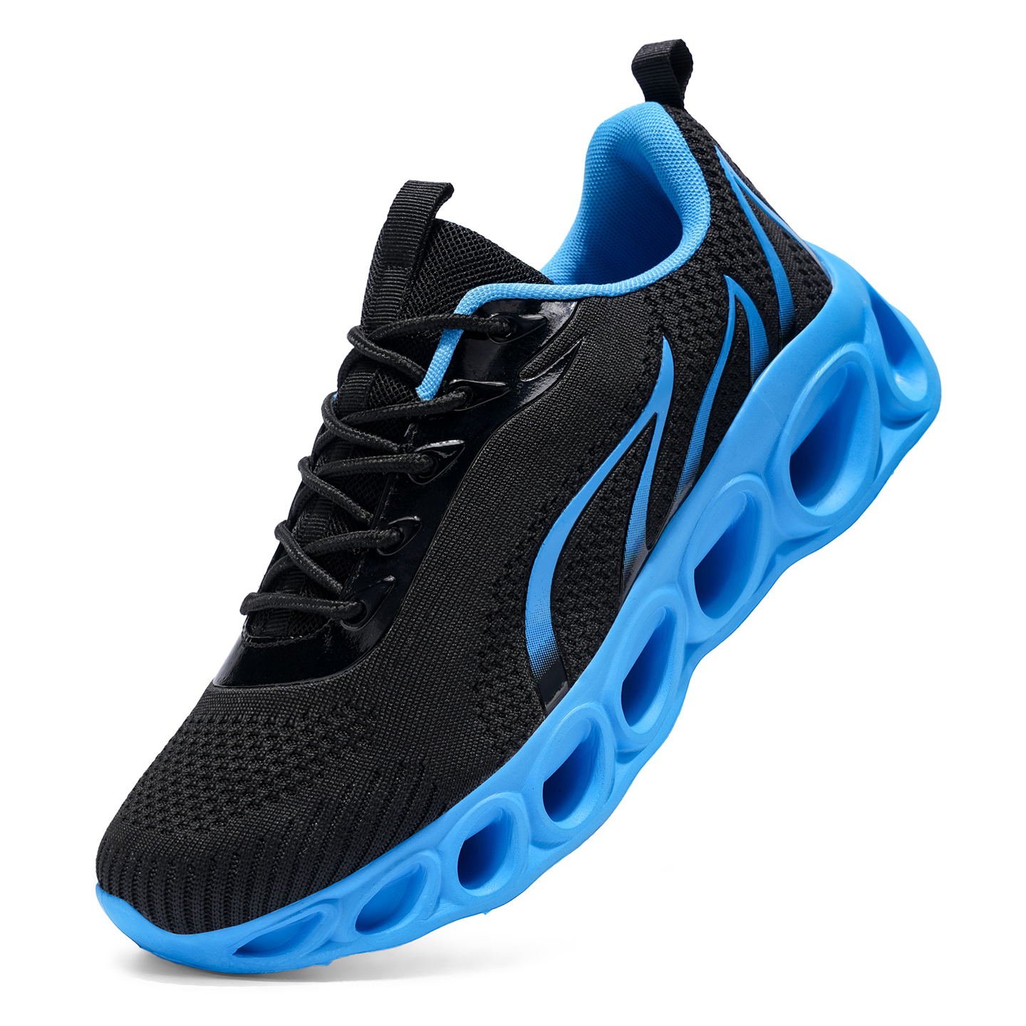 Softsfeel® Men's Relieve Foot Pain Perfect Walking Shoes - Black Blue