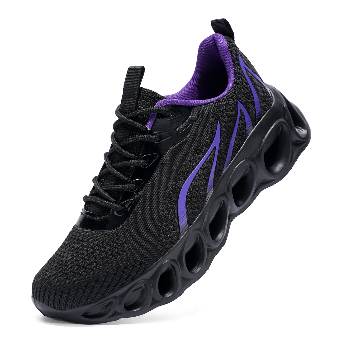 Softsfeel® Women's Relieve Foot Pain Perfect Walking Shoes - Black Purple