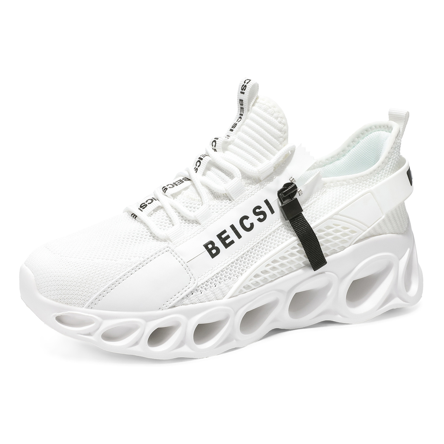 Softsfeel® Men's Side-Zip ComfortFit Walking Shoes - White