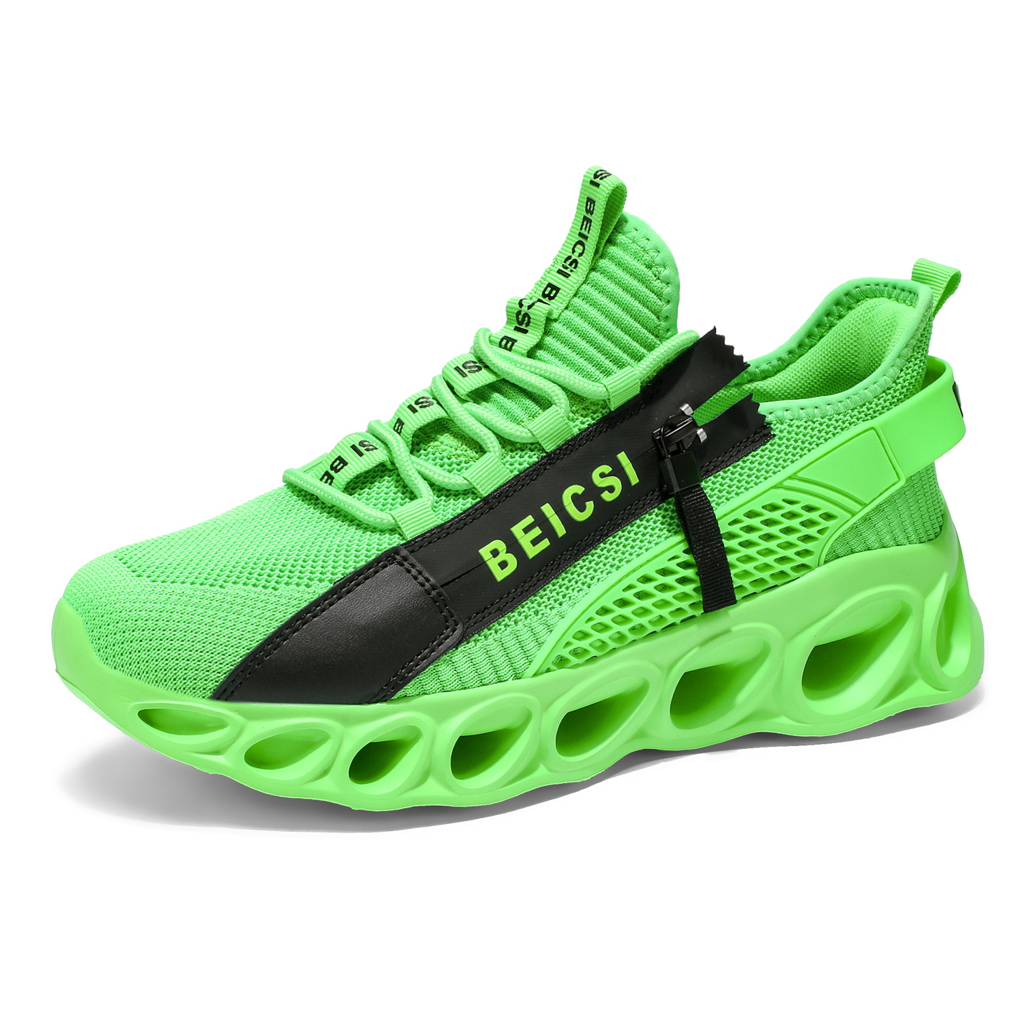 Softsfeel® Men's Side-Zip ComfortFit Walking Shoes - Green