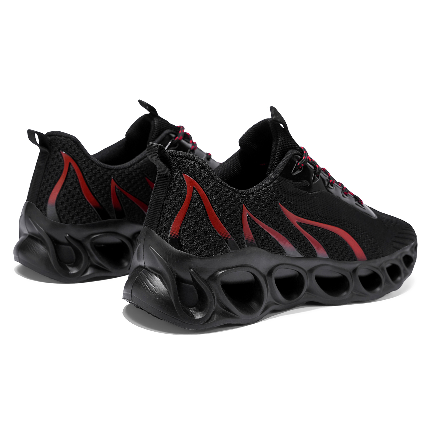 Softsfeel® Women's Relieve Foot Pain Perfect Walking Shoes - Black Red