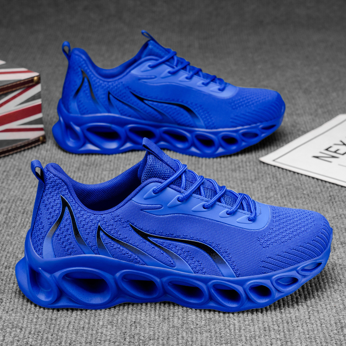 Softsfeel® Men's Relieve Foot Pain Perfect Walking Shoes - Blue