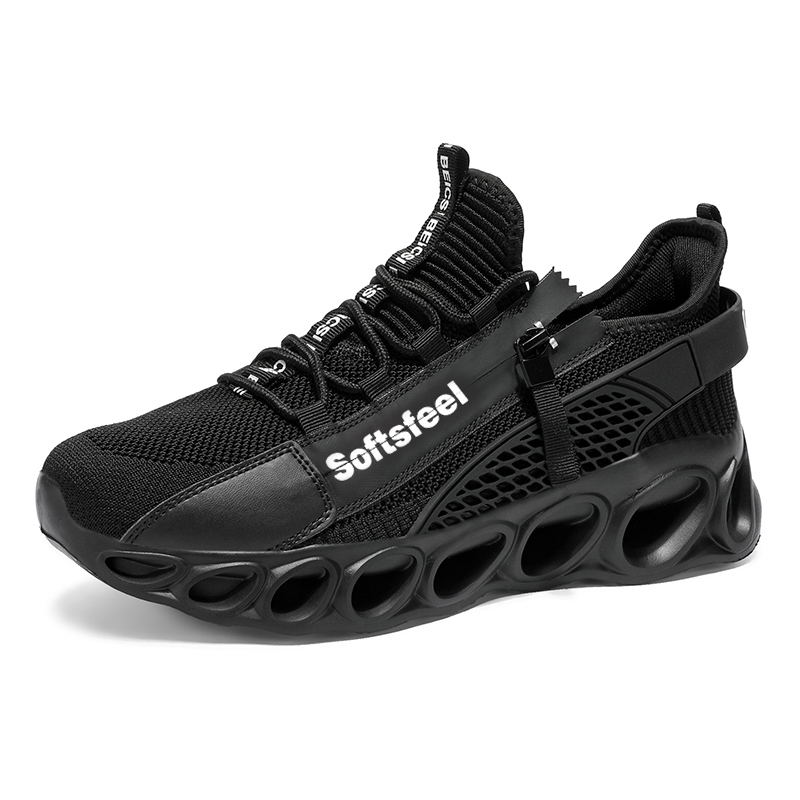 Softsfeel® Women's Side-Zip ComfortFit Walking Shoes - Black