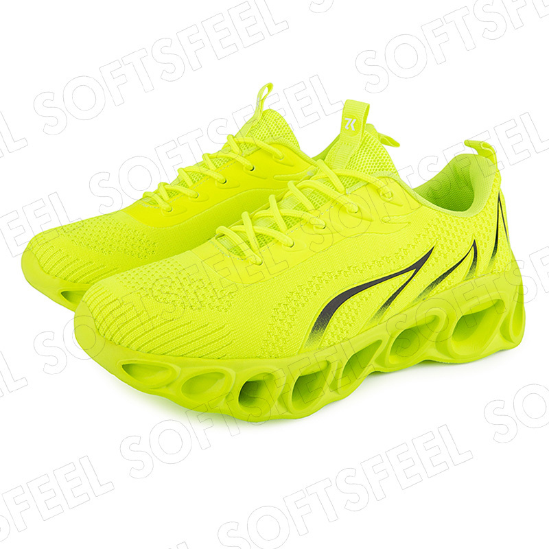 Softsfeel Relieve Foot Pain Perfect Walking Shoes - Fluorescent Green-SOFTSFEEL