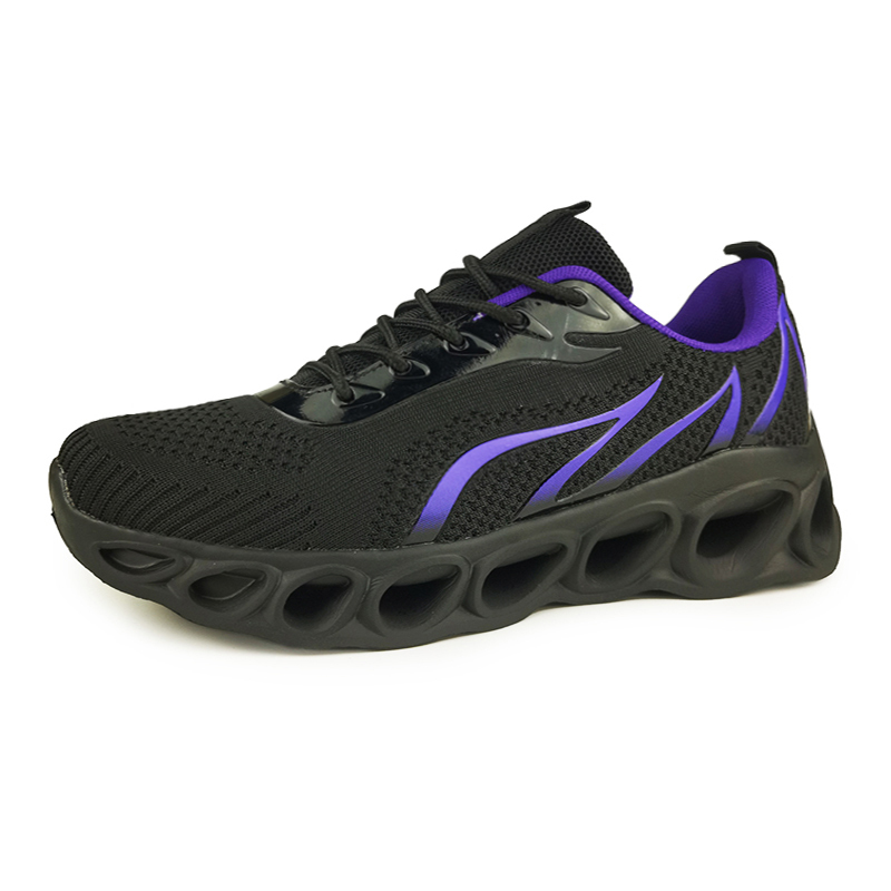 Softsfeel® Men's Relieve Foot Pain Perfect Walking Shoes - Black Purple