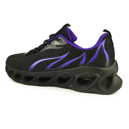 Softsfeel® Men's Relieve Foot Pain Perfect Walking Shoes - Black Purple