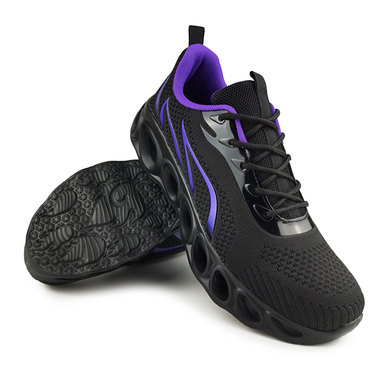 Softsfeel® Men's Relieve Foot Pain Perfect Walking Shoes - Black Purple