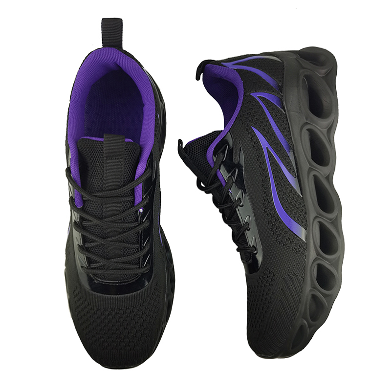 Softsfeel® Men's Relieve Foot Pain Perfect Walking Shoes - Black Purple