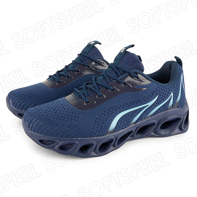 Softsfeel Men's Relieve Foot Pain Perfect Walking Shoes - Dark Blue-SOFTSFEEL