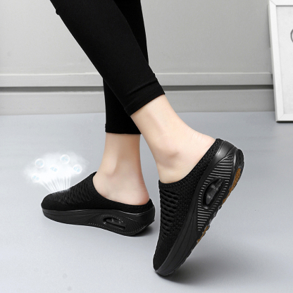 Softsfeel Women's Relieve Foot Pain Perfect Walking Sandals - Black-SOFTSFEEL
