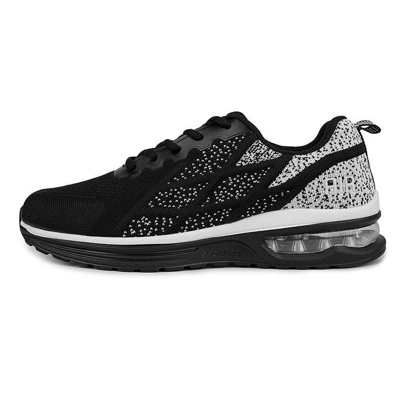 Softsfeel Men's Technology Air Cushion Super Soft Shoes - Black/White-SOFTSFEEL