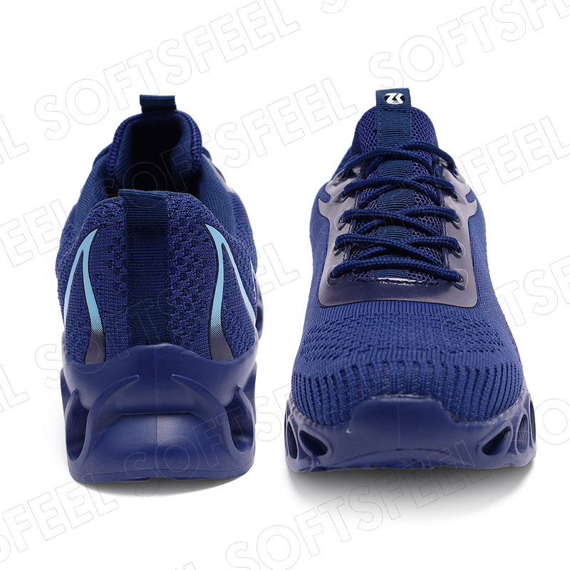 Softsfeel Men's Relieve Foot Pain Perfect Walking Shoes - Dark Blue-SOFTSFEEL