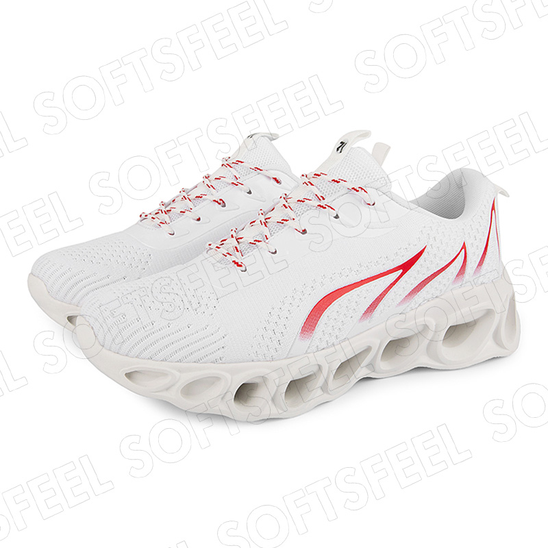 Softsfeel Men's Relieve Foot Pain Perfect Walking Shoes - White-SOFTSFEEL