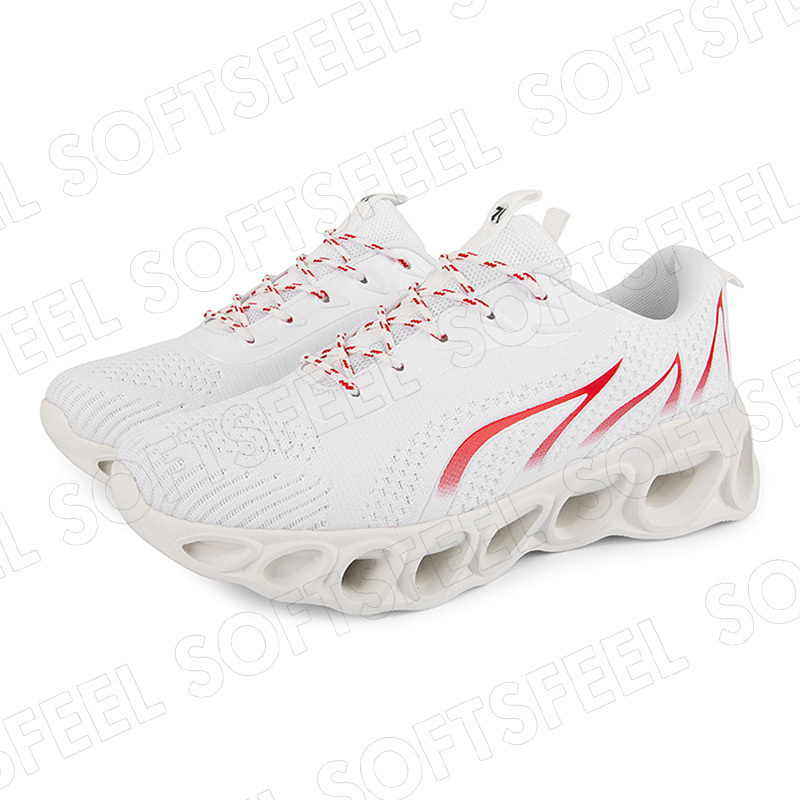 Softsfeel Men's Relieve Foot Pain Perfect Walking Shoes - White-SOFTSFEEL