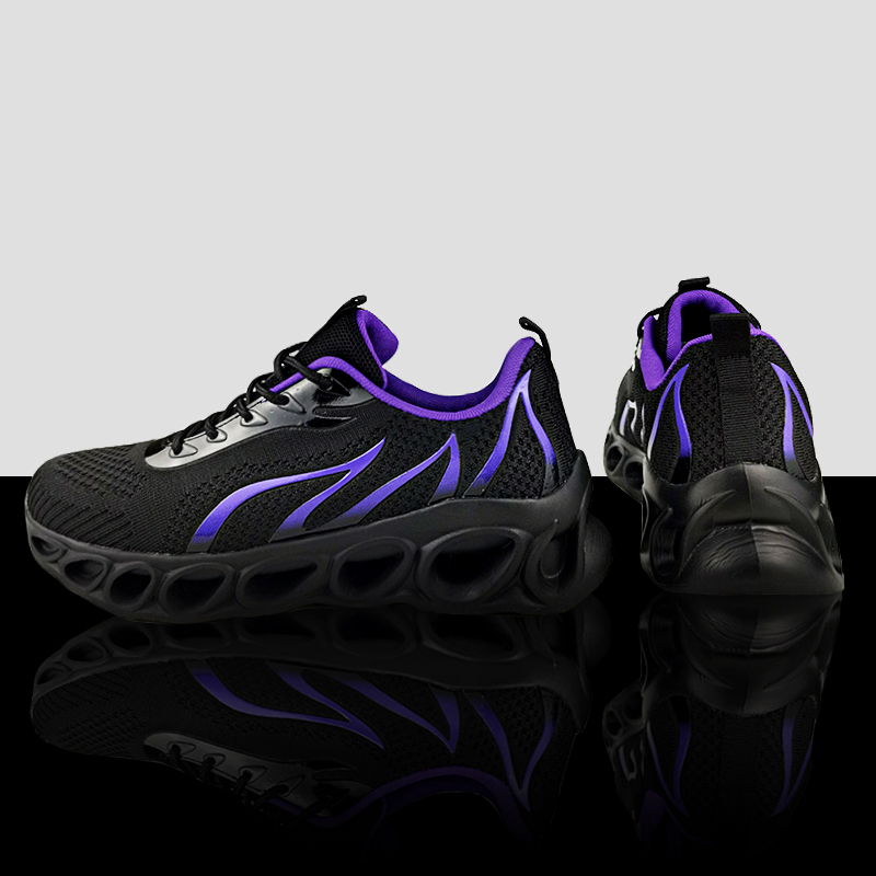 Softsfeel® Men's Relieve Foot Pain Perfect Walking Shoes - Black Purple