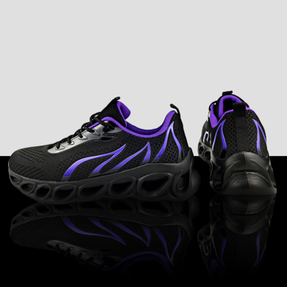 Softsfeel® Men's Relieve Foot Pain Perfect Walking Shoes - Black Purple
