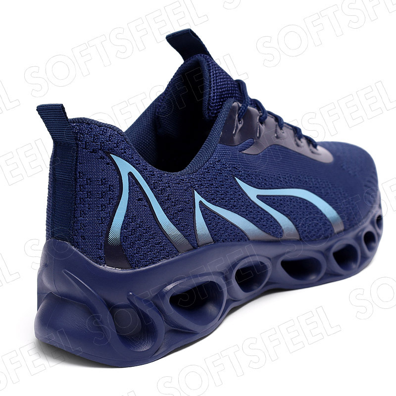 Softsfeel Men's Relieve Foot Pain Perfect Walking Shoes - Dark Blue-SOFTSFEEL