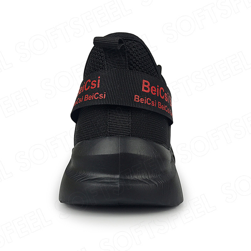 Softsfeel Women's AirCushion Shoes - Black Red-SOFTSFEEL