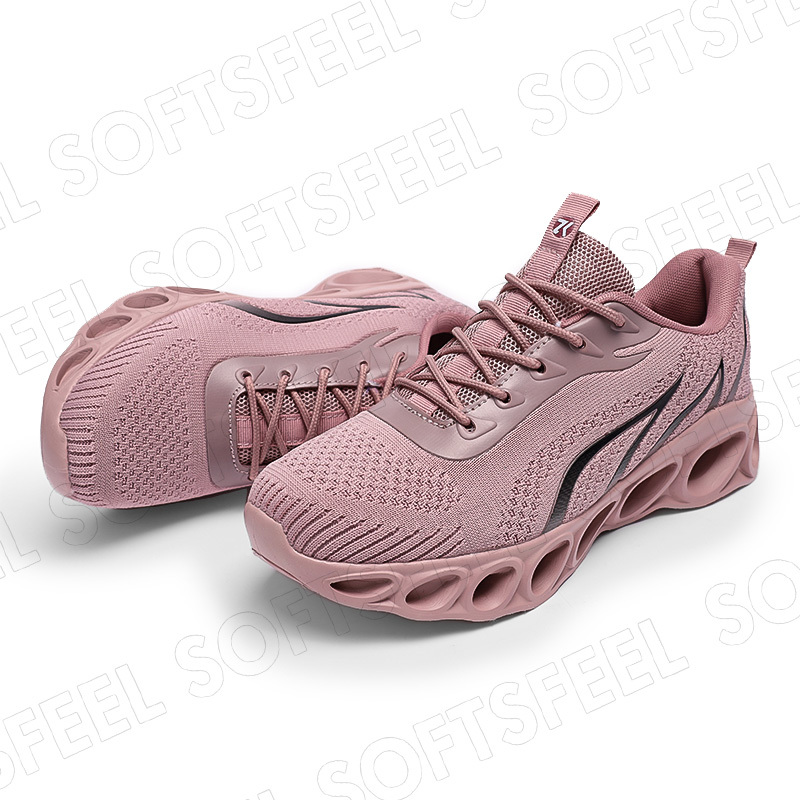 Softsfeel Men's Relieve Foot Pain Perfect Walking Shoes - Pink Black-SOFTSFEEL