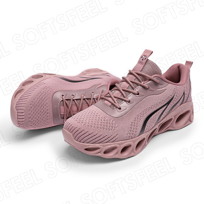 Softsfeel Relieve Foot Pain Perfect Walking Shoes - Pink Black-SOFTSFEEL