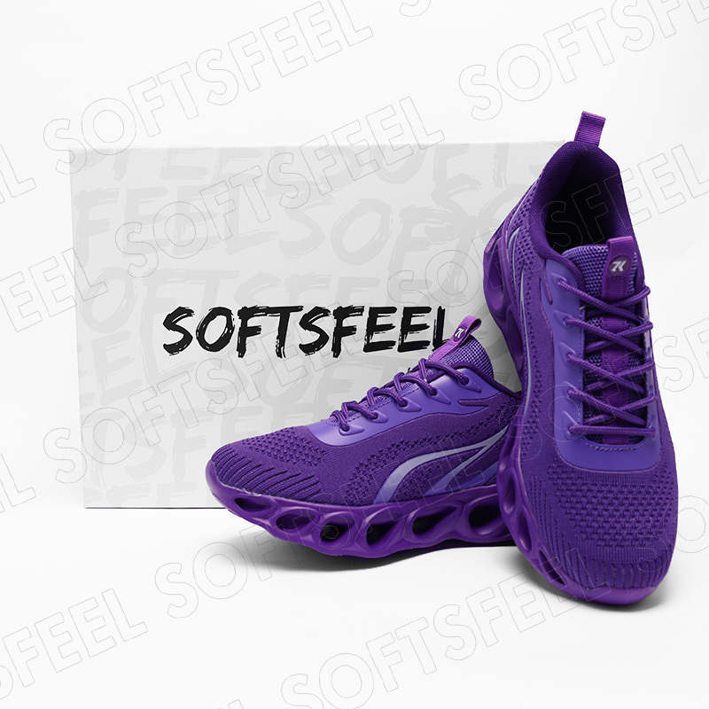 Softsfeel Women's Relieve Foot Pain Perfect Walking Shoes - Purple-SOFTSFEEL
