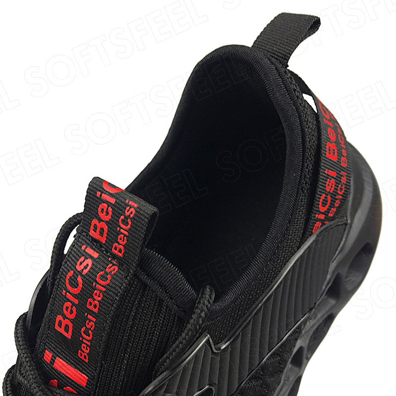 Softsfeel Women's AirCushion Shoes - Black Red-SOFTSFEEL
