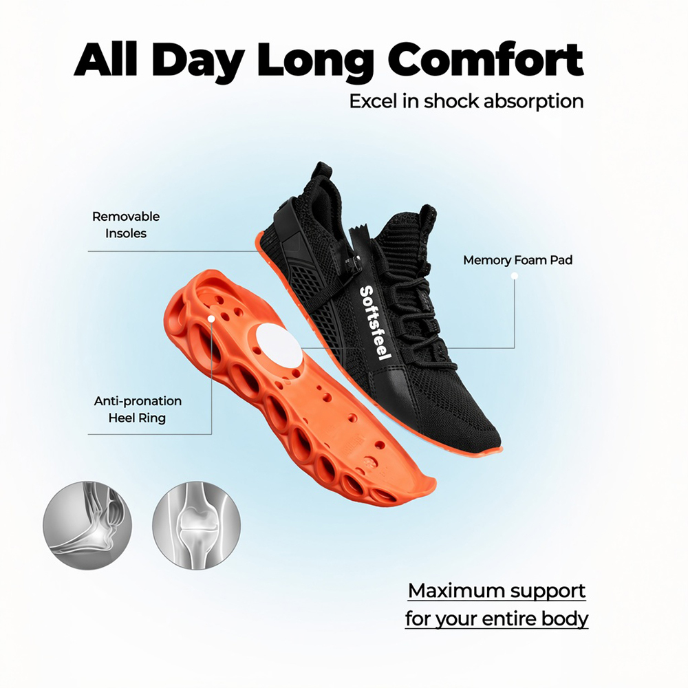 Women's Cloud Wanderer V7 - Black Orange