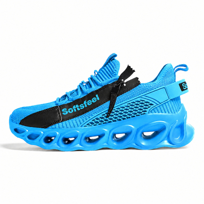 Softsfeel® Men's Side-Zip ComfortFit Walking Shoes - Blue